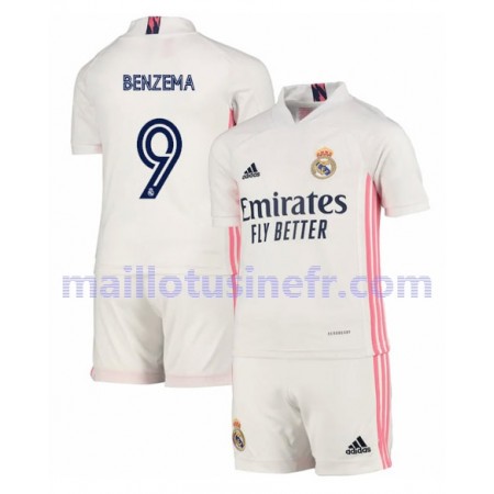 Maillot de Foot Real Madrid Karim Benzema 9 Domicile 2020-21 - Enfant Maillot de Foot Real Madrid Karim Benzema 9 Domicile 2020-21 - Enfant